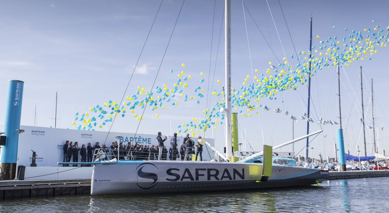 Morgan Lagravière’s new IMOCA 60, Safran, christened in Lorient